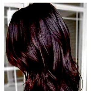 Hair Extensions Halo Synthetic Adjustable Headband Wavy 16 in chestnut brown